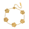 CLOVER LEAF BRACELET - FULL GOLD